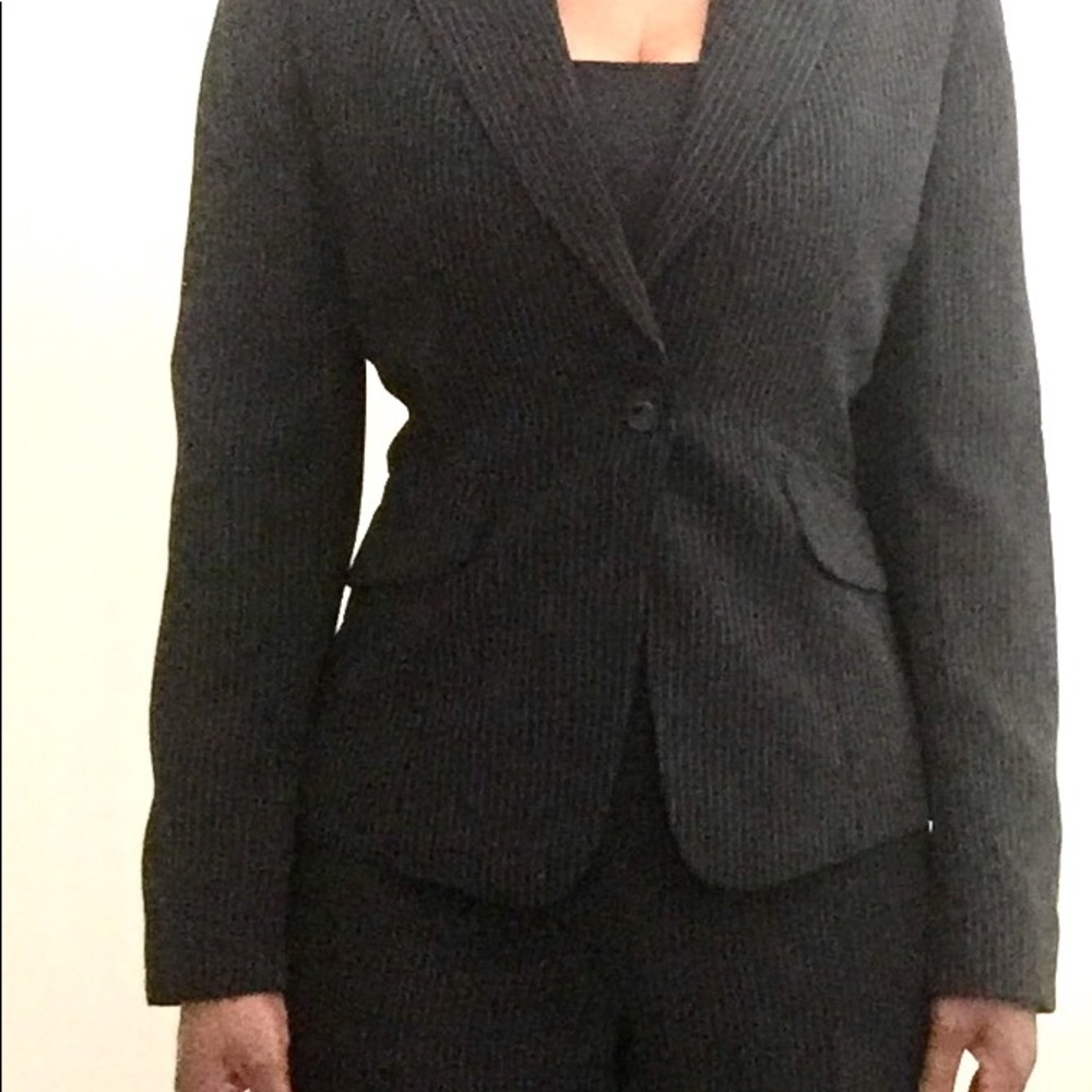 Tahari Two Piece Pinstriped Suit